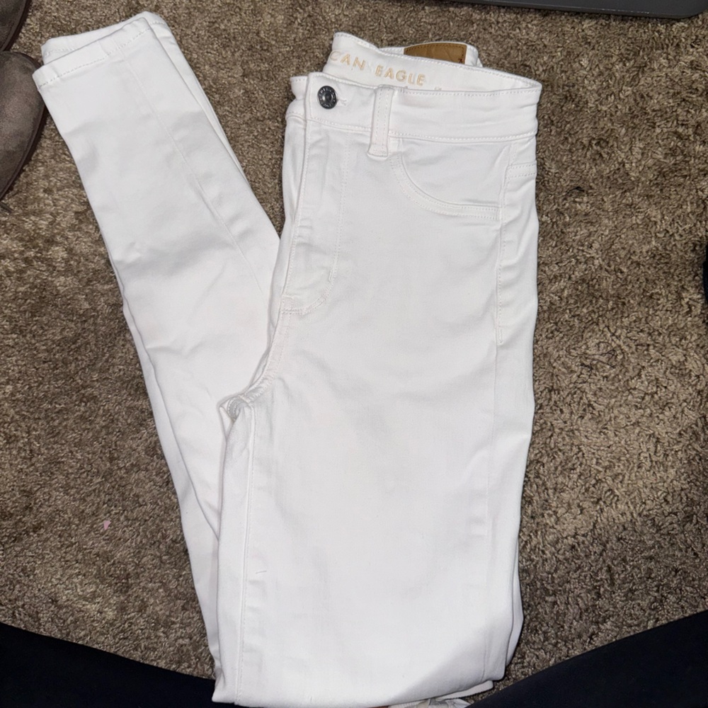 American Eagle white high rise jegging skinny jeans NWOT